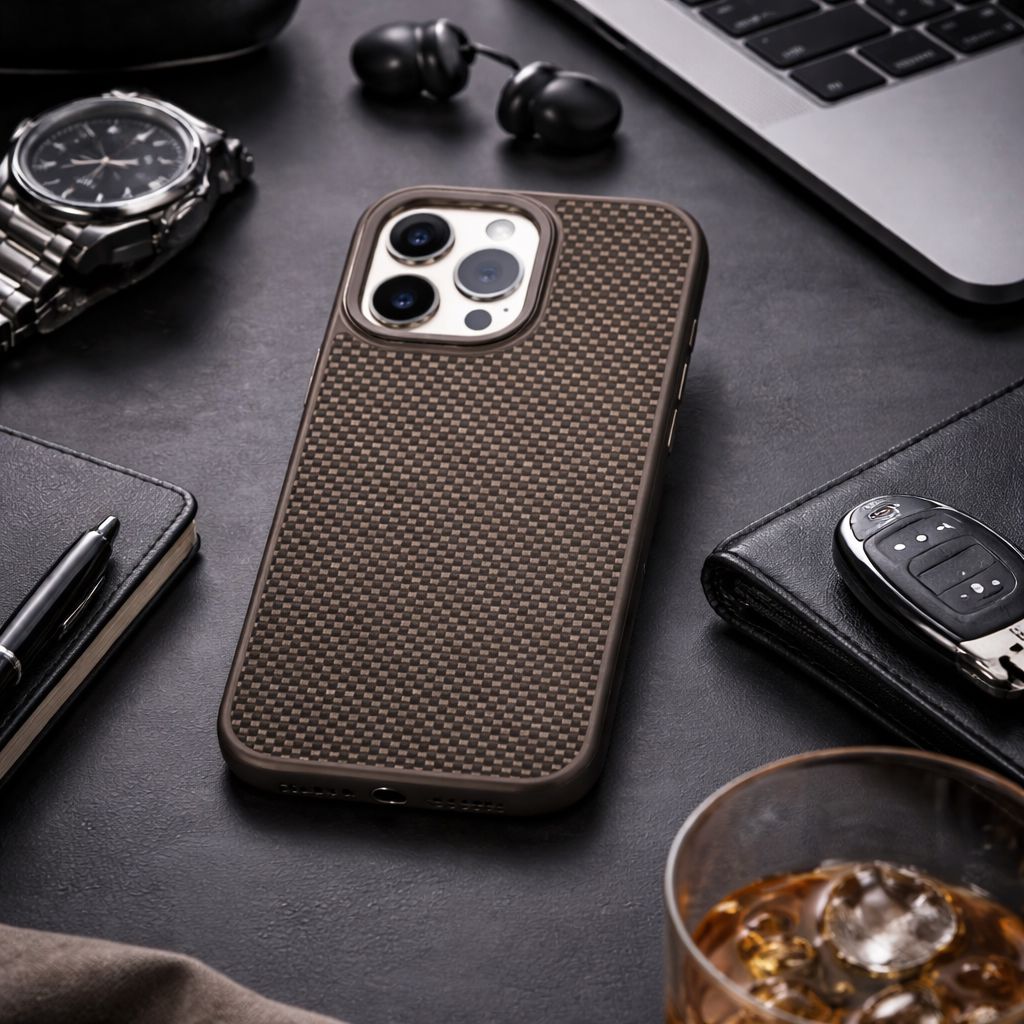 iPhone 16 Pro Max Aramid Fiber Weave Pattern Case