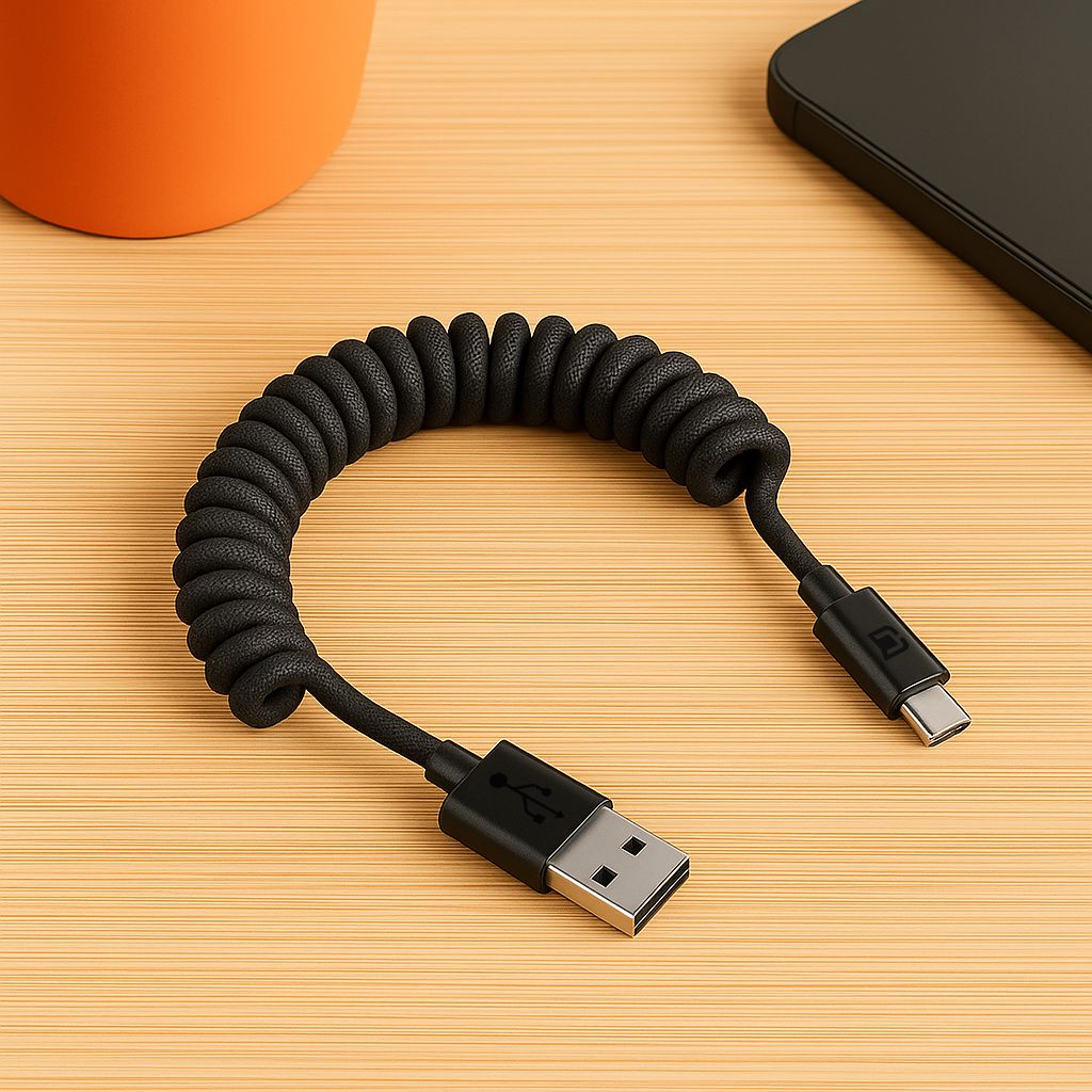 Road Ready Coil Cord (USB-A to USB-C)
