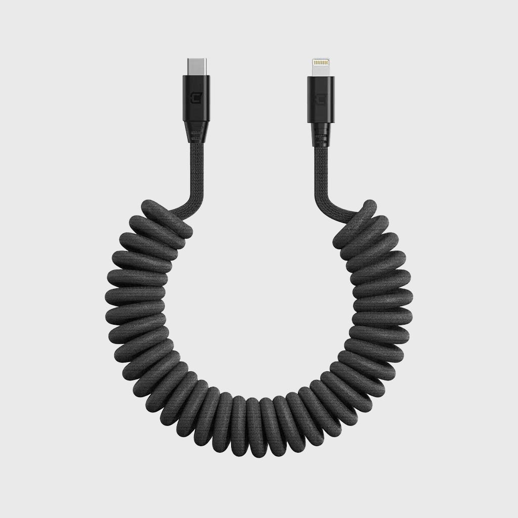 Road Ready Coil Cord (USB-C to Lightning)