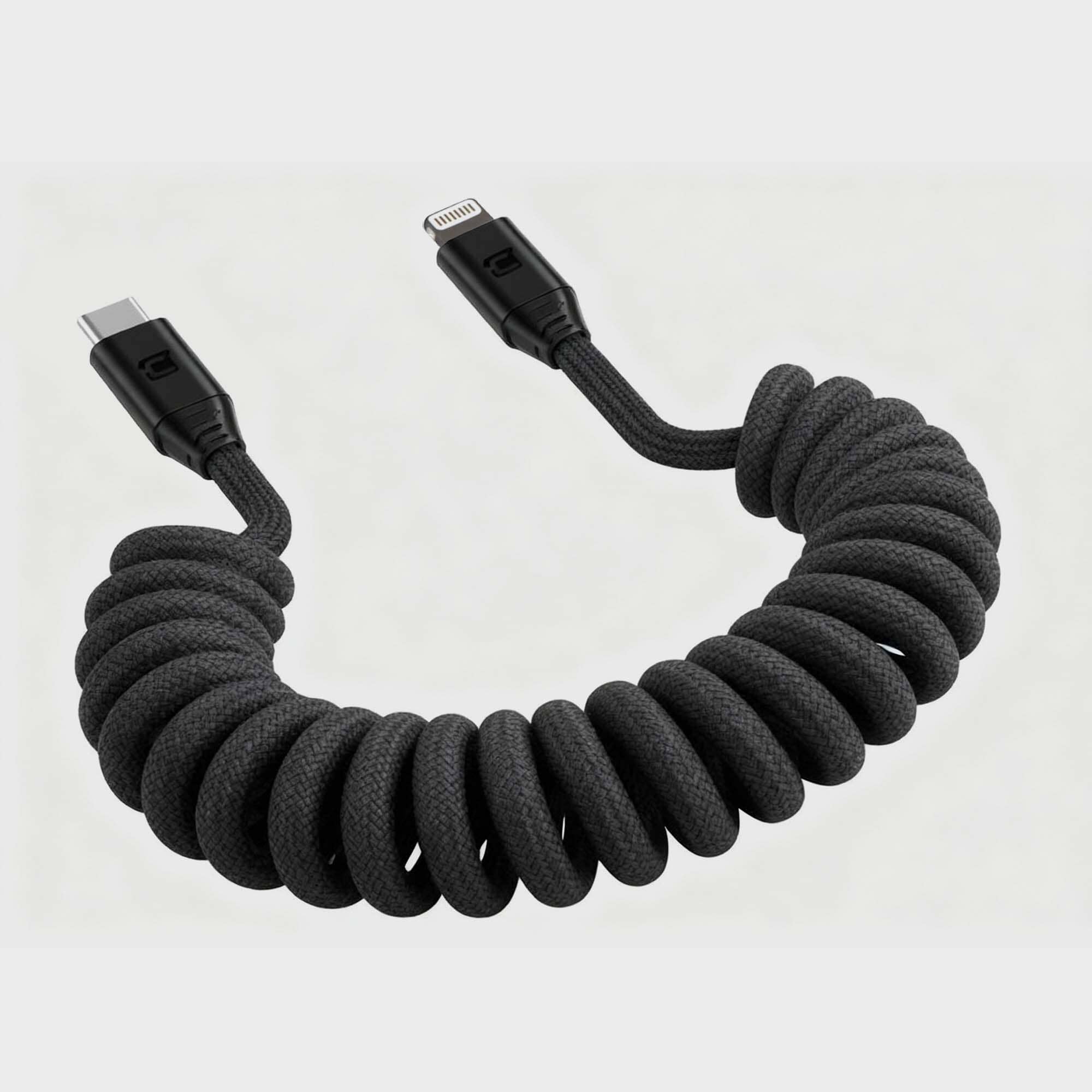 Road Ready Coil Cord (USB-C to Lightning)