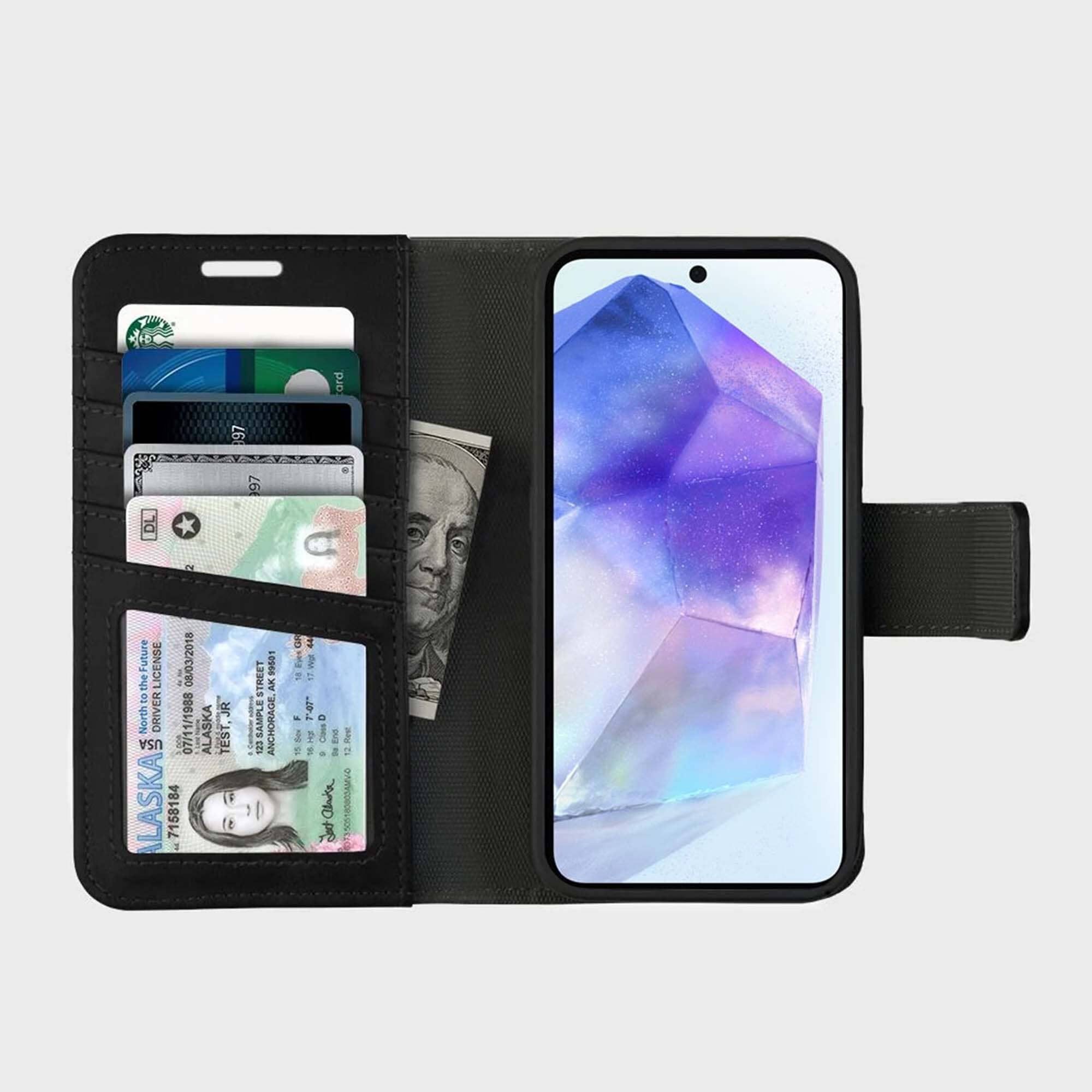 Samsung Galaxy S25 Edge Leather Wallet Case