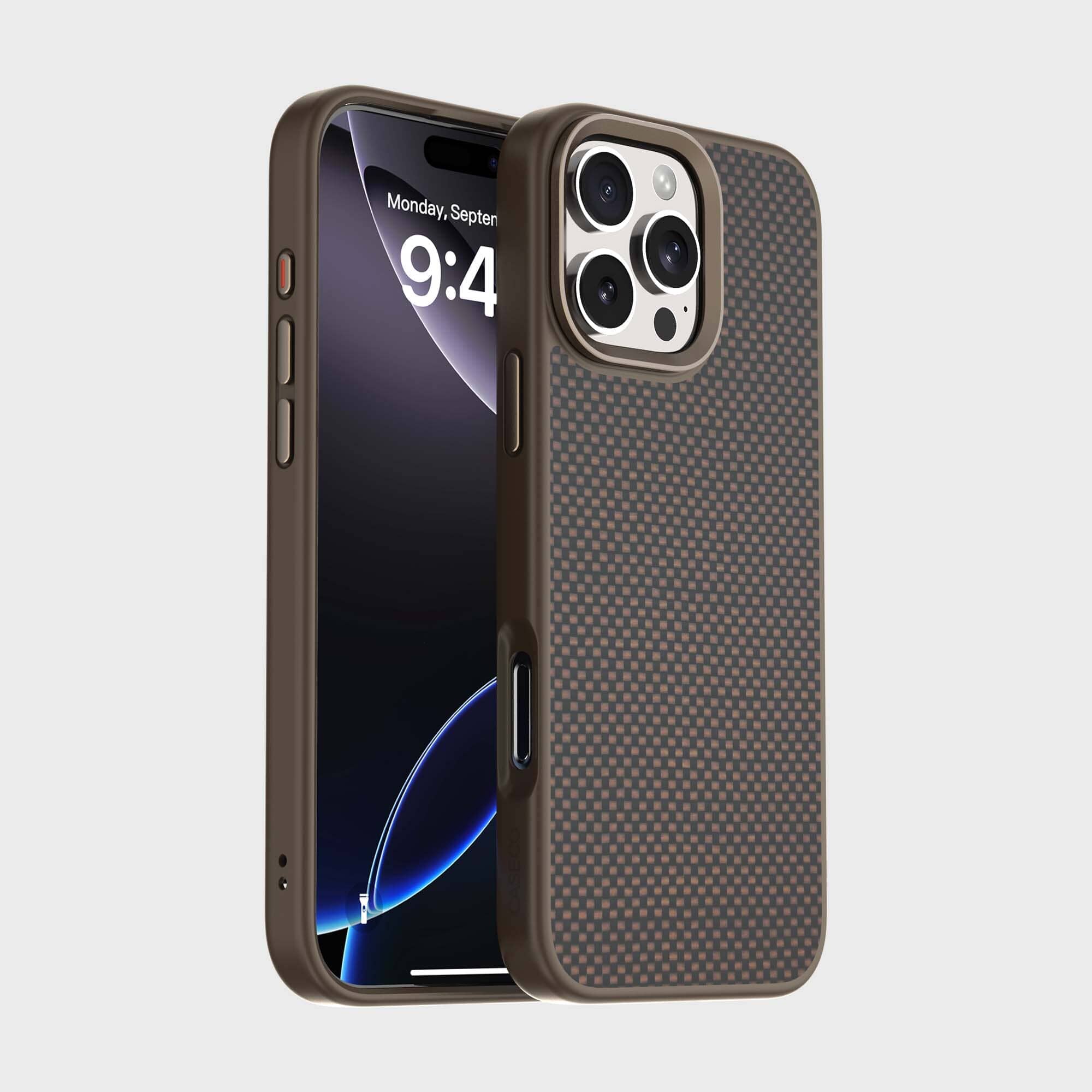 iPhone 16 Pro Max Aramid Fiber Weave Pattern Case