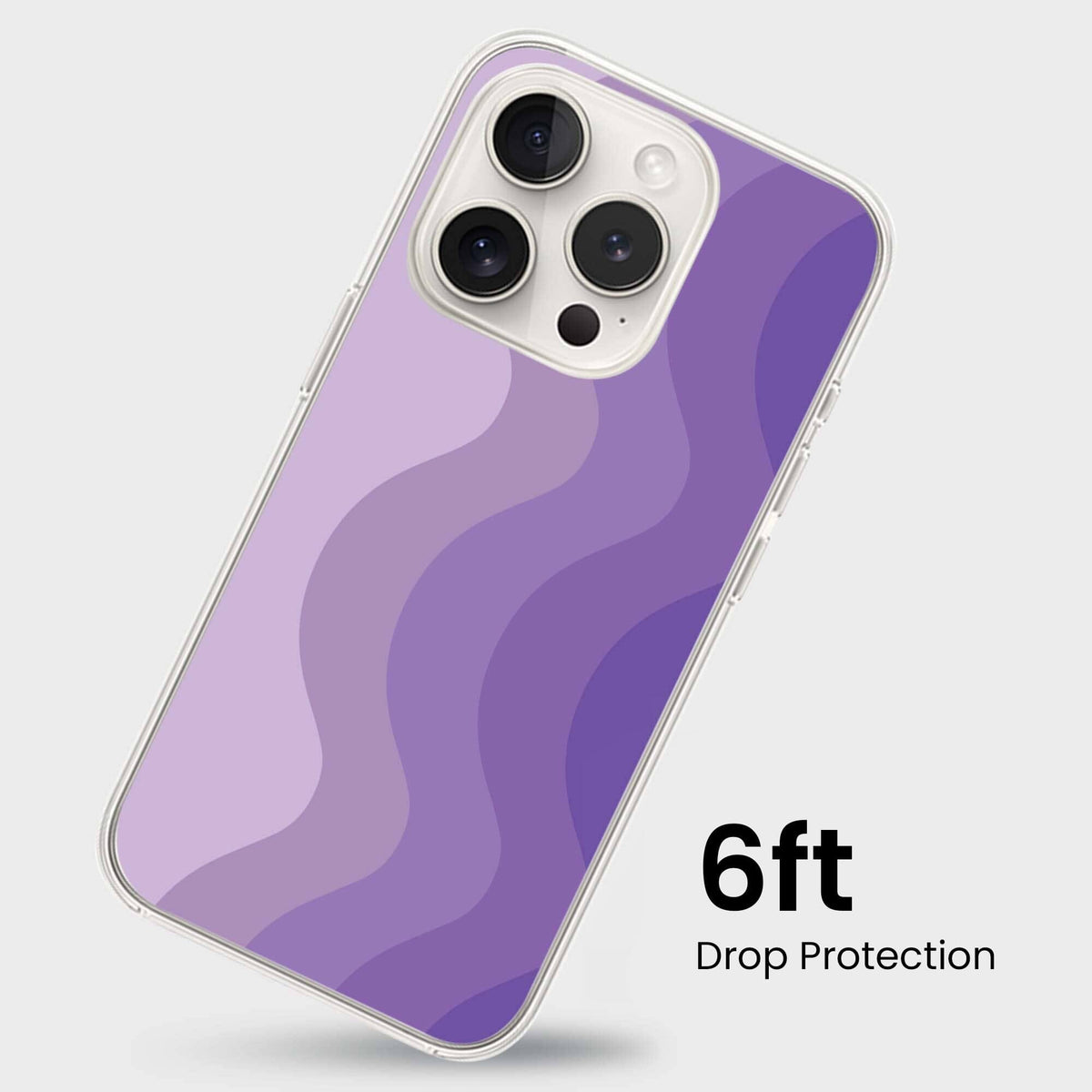 iPhone 15 Pro Case With MagSafe - Purple Wave