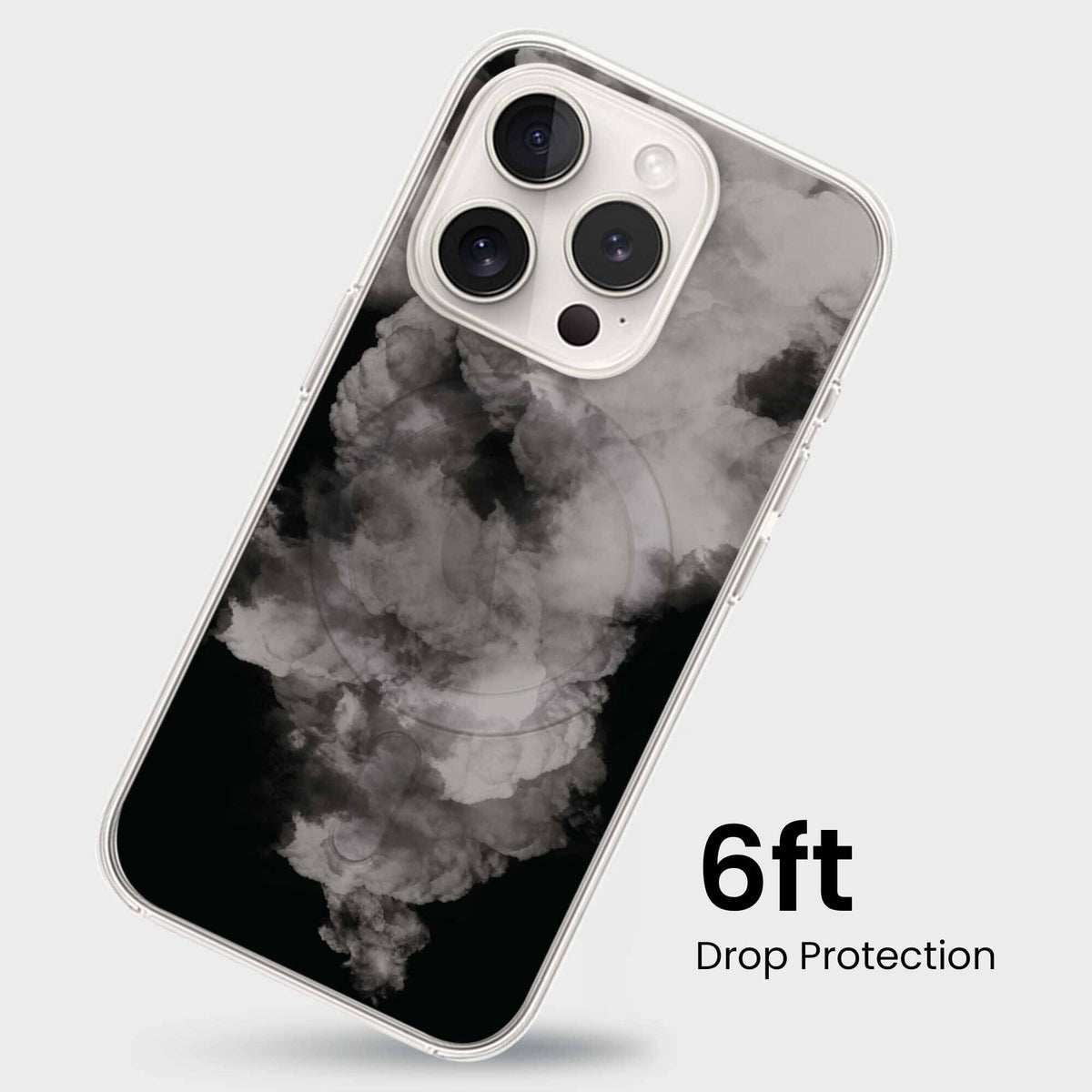 iPhone 15 Pro Case With MagSafe - White Cloud