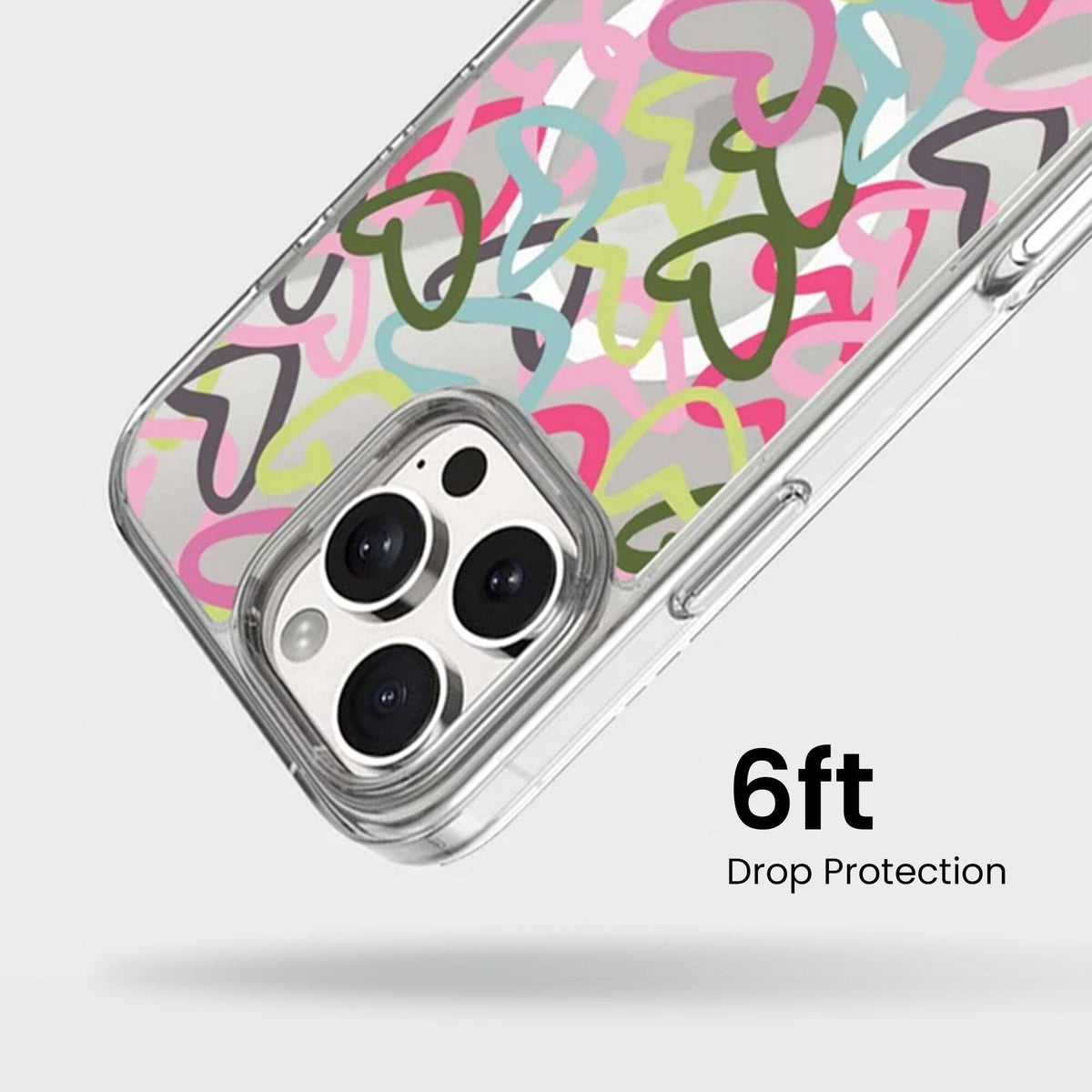 iPhone 16 Pro Max Clear Case - Graffiti Design