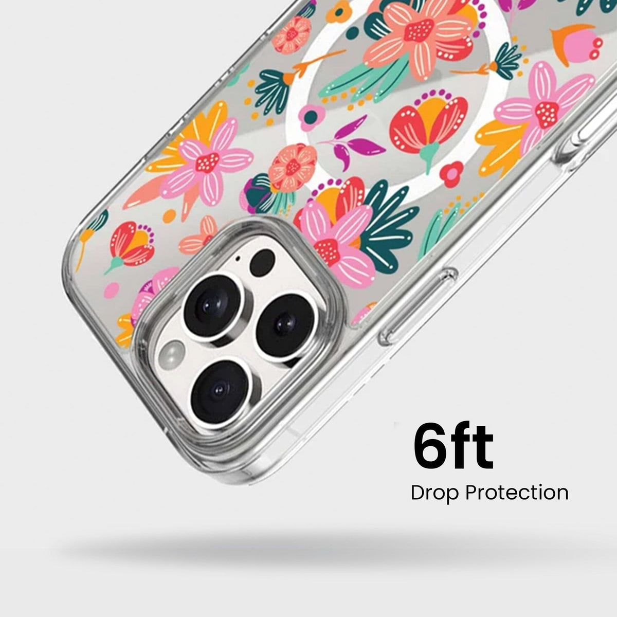 iPhone 16 Pro Case With MagSafe - Spring Flower