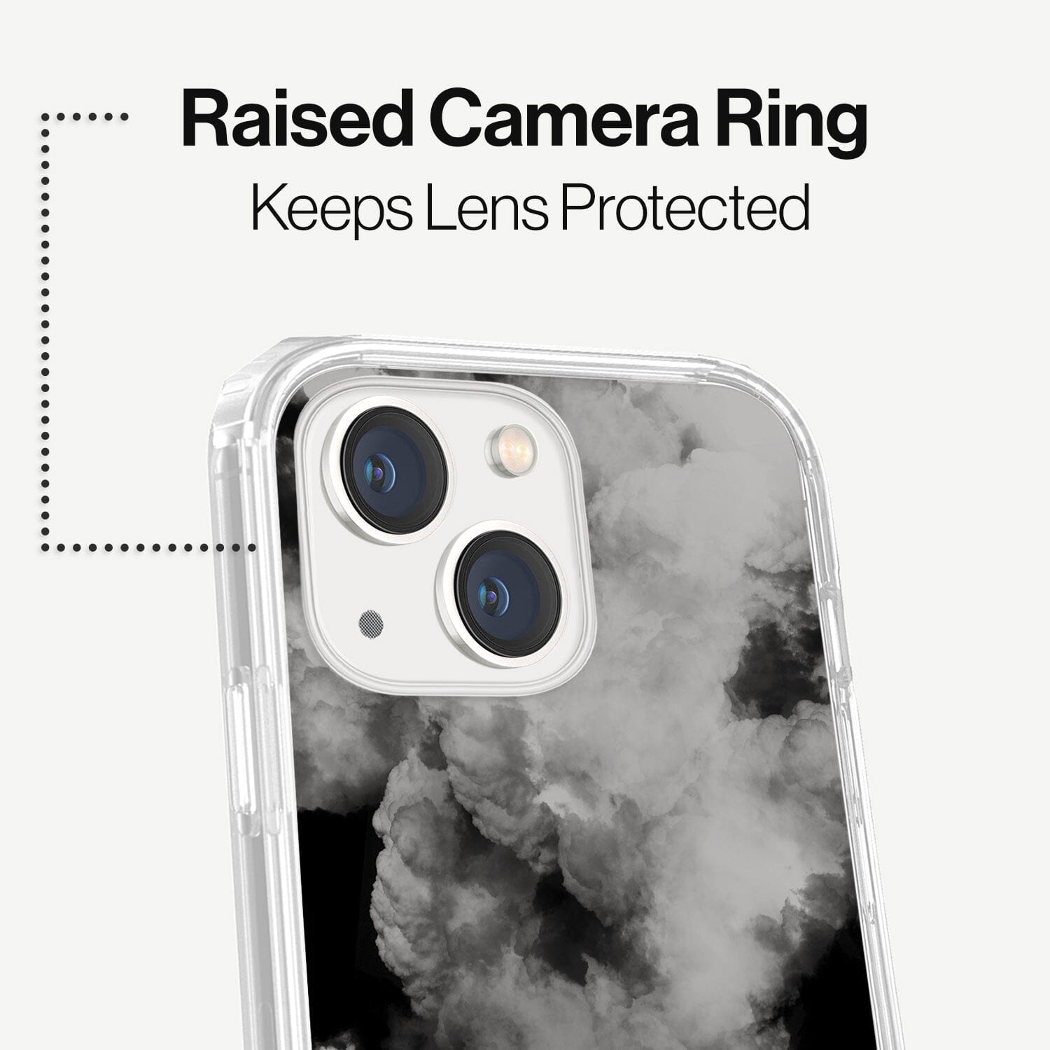 iPhone 15 Plus Case With MagSafe - White Cloud