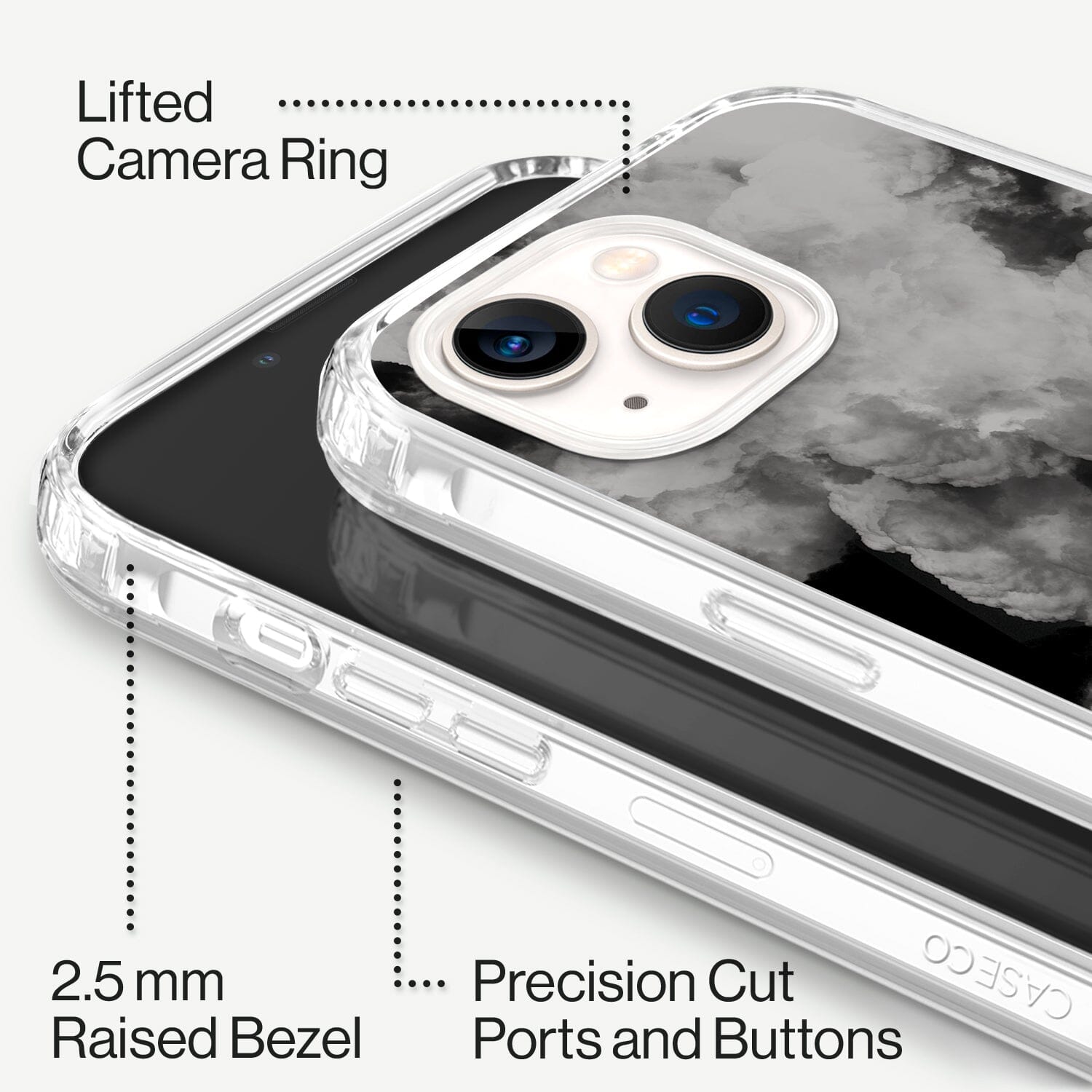 iPhone 15 Case With MagSafe - White Cloud