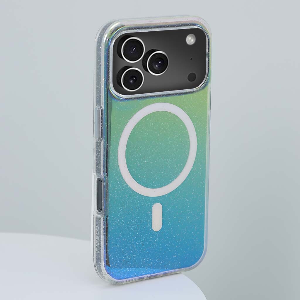 iPhone 17 Pro Anti-Yellow Glitter Clear Case with MagSafe