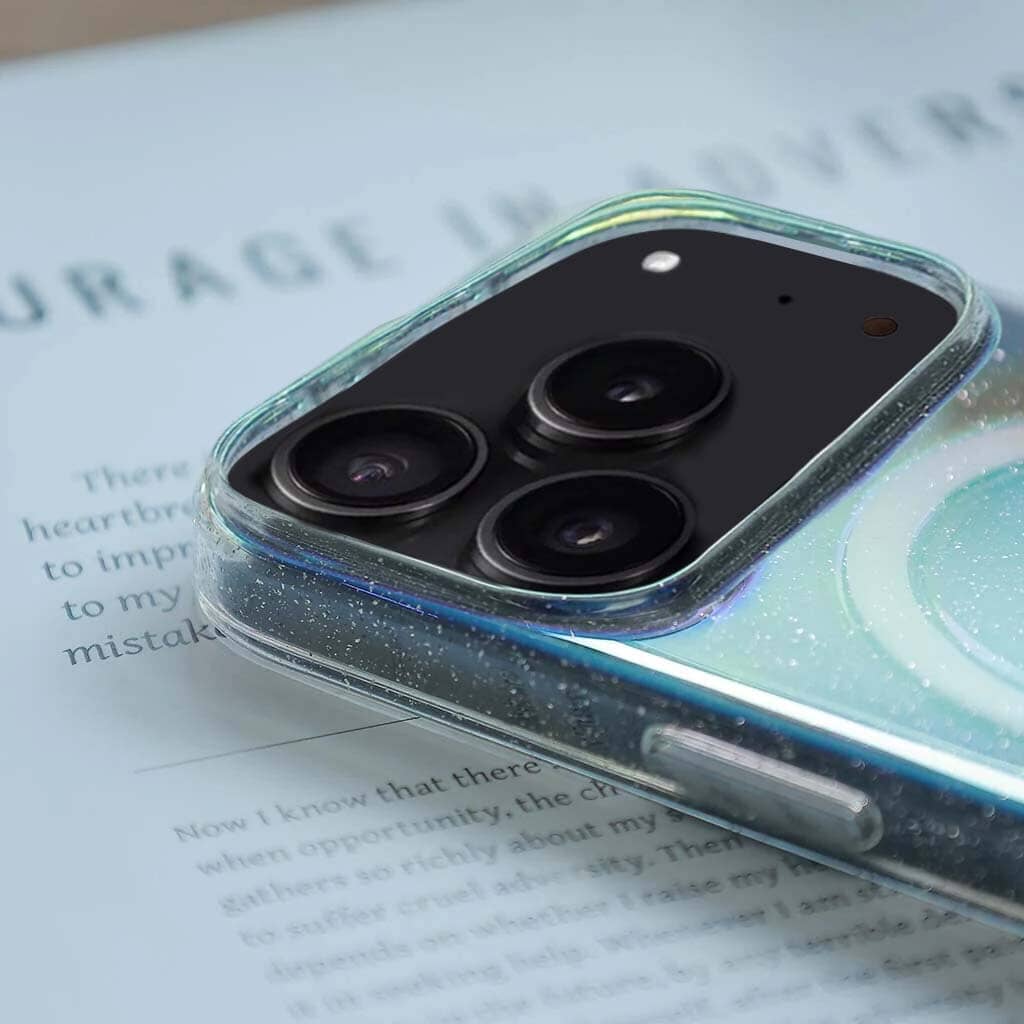 iPhone 17 Pro Max Anti-Yellow Glitter Clear Case with MagSafe