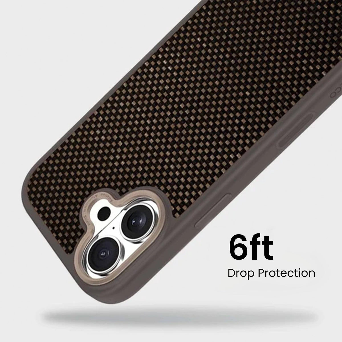 iPhone 16 Aramid Fiber Weave Pattern Case