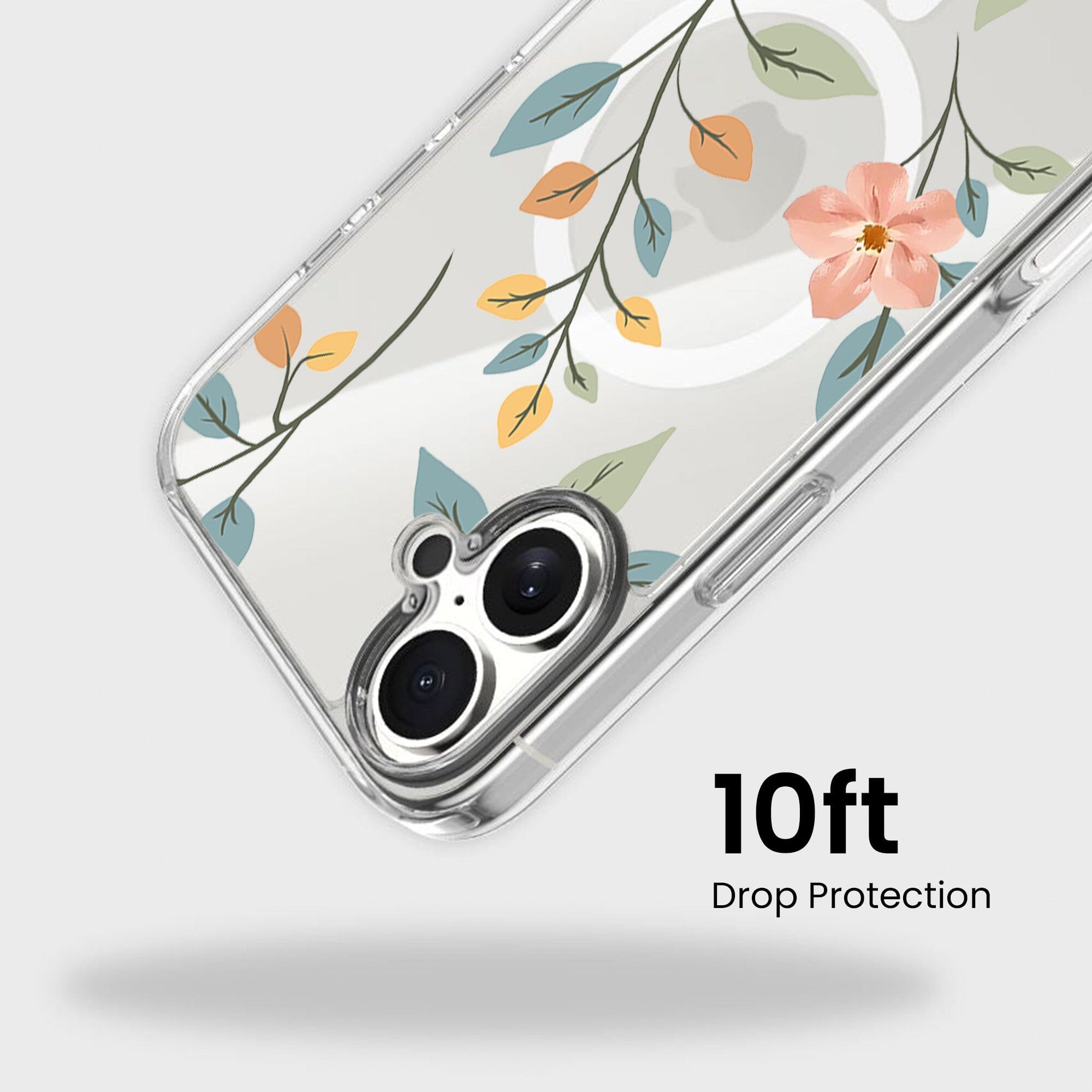 MagSafe iPhone 17 Easter Floral Clear Case