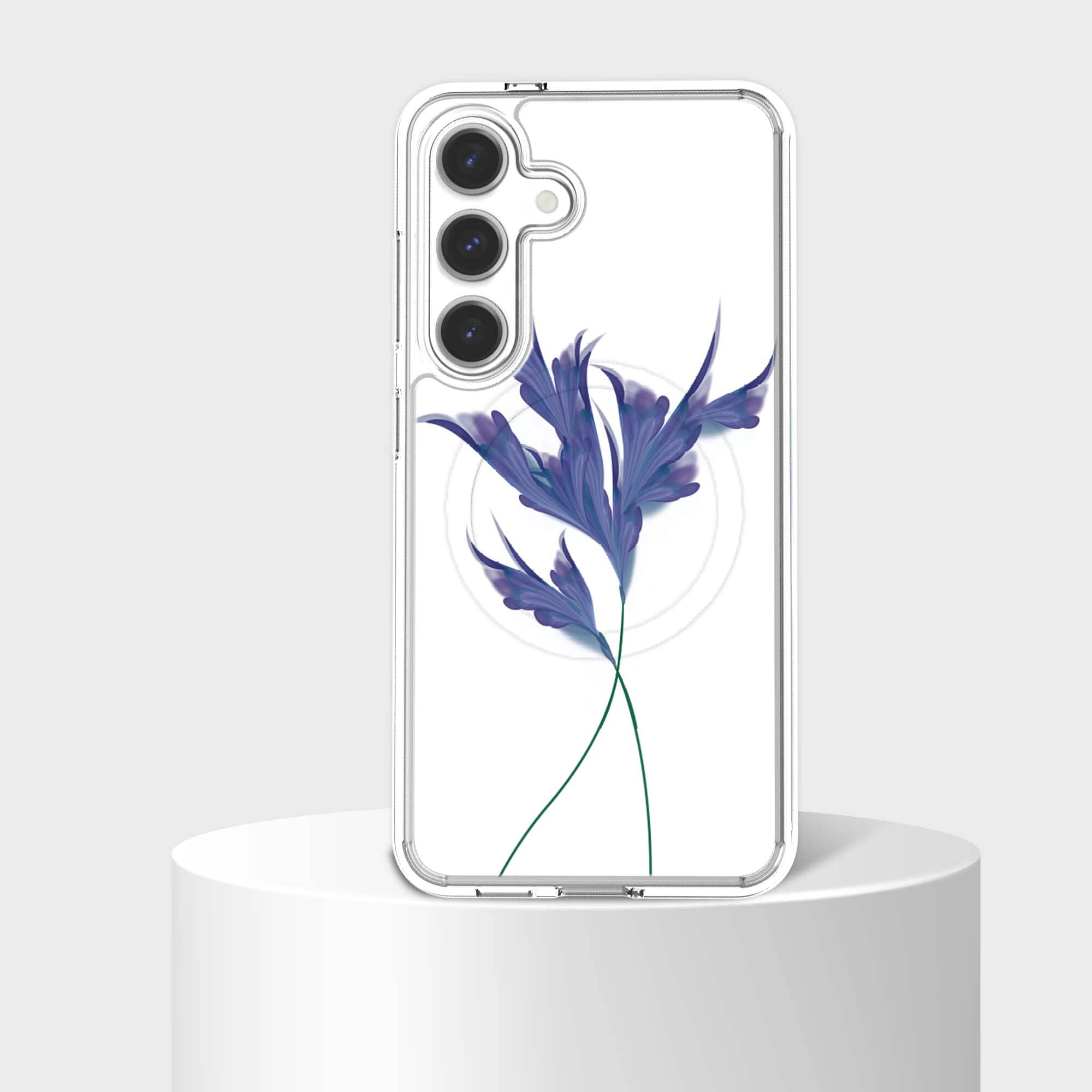 Samsung Galaxy S26 Clear Design Case - Indigo Whisper