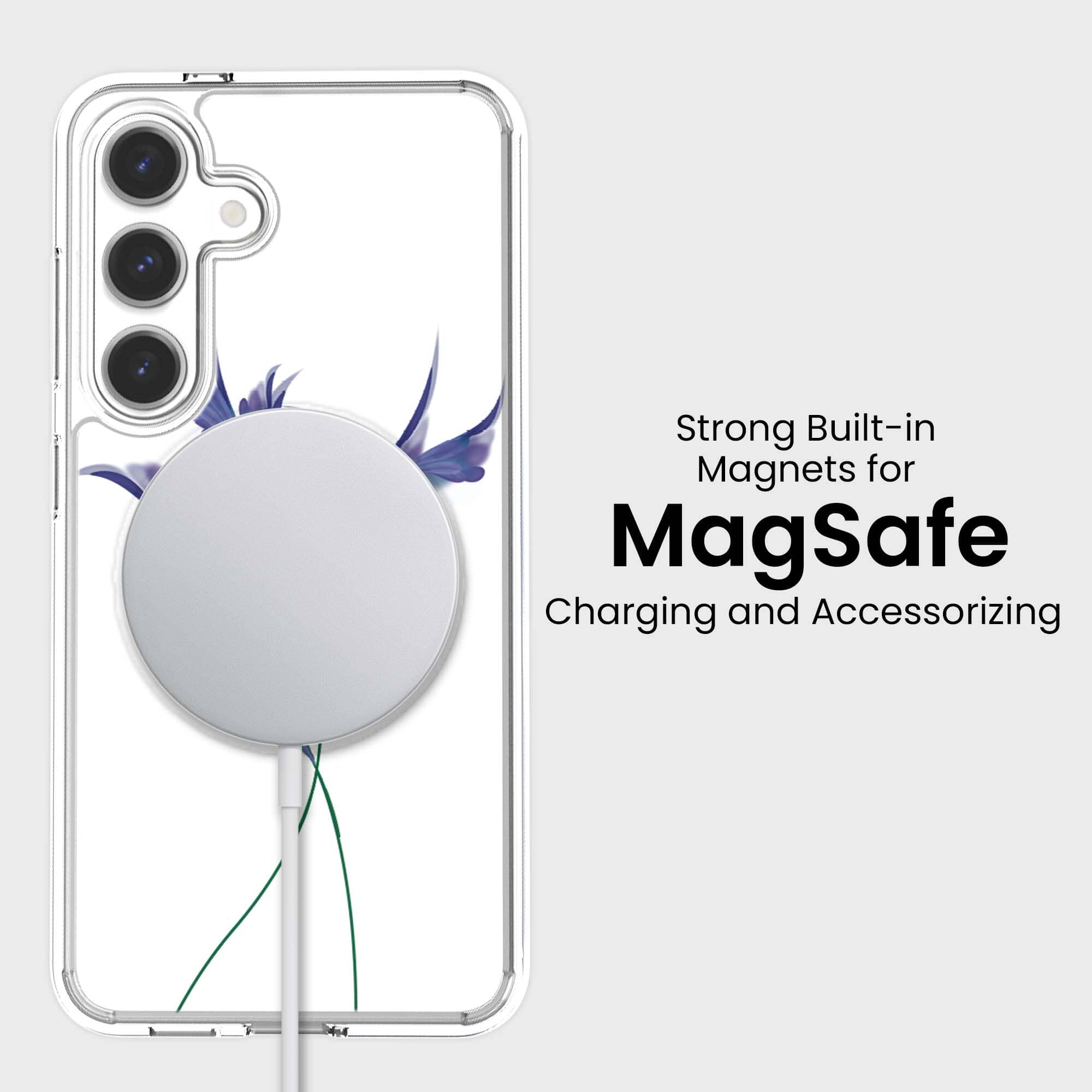 Samsung Galaxy S26 Clear Design Case - Indigo Whisper