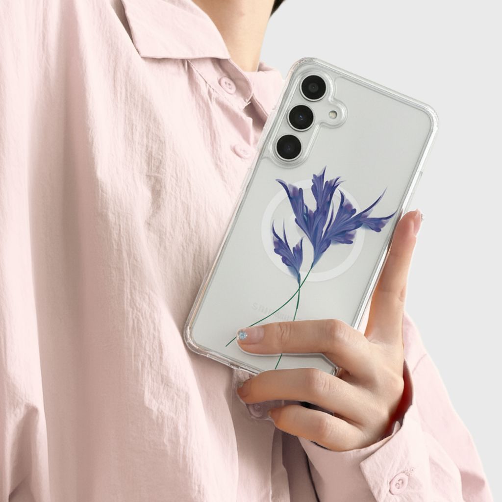 Samsung Galaxy S26 Clear Design Case - Indigo Whisper