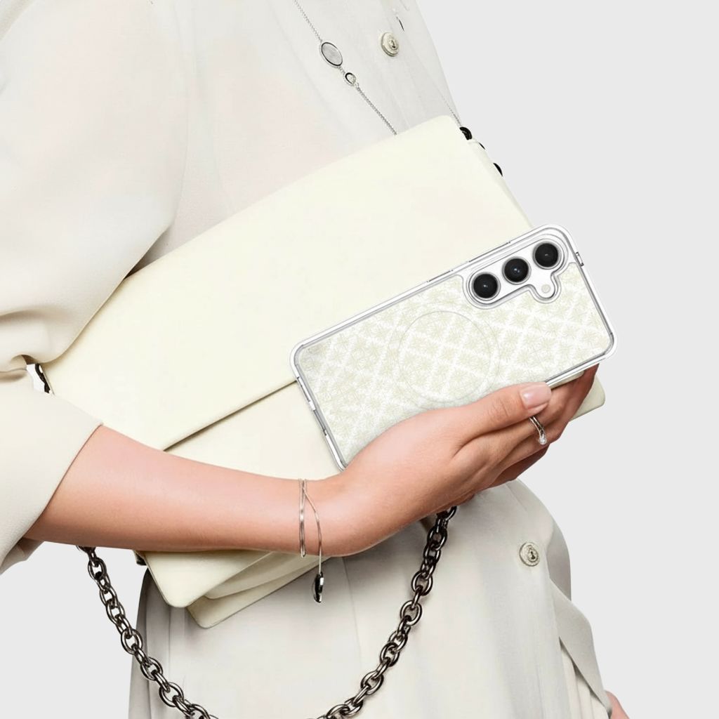 Samsung Galaxy S26 Clear Design Case - Petal Gold