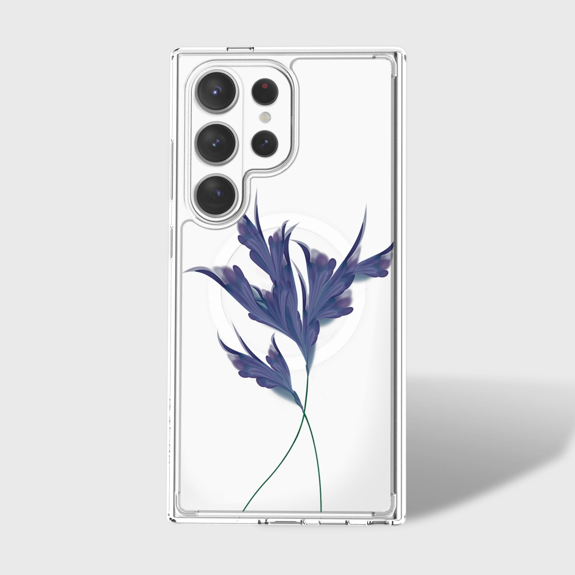 Samsung Galaxy S26 Ultra Clear Design Case - Indigo Whisper