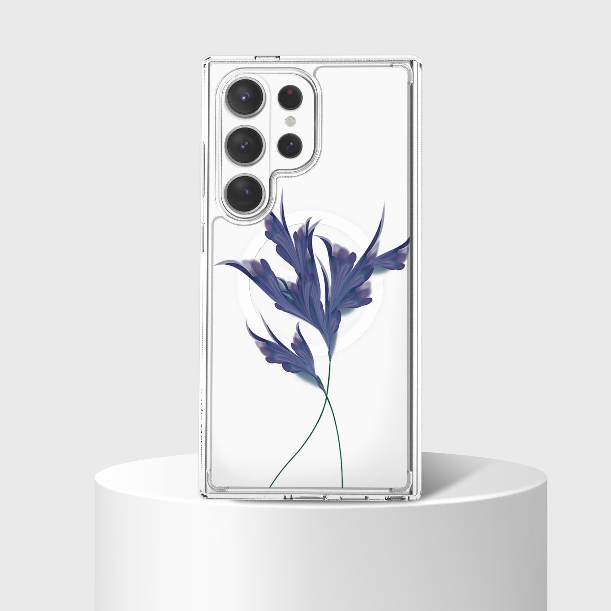 Samsung Galaxy S26 Ultra Clear Design Case - Indigo Whisper