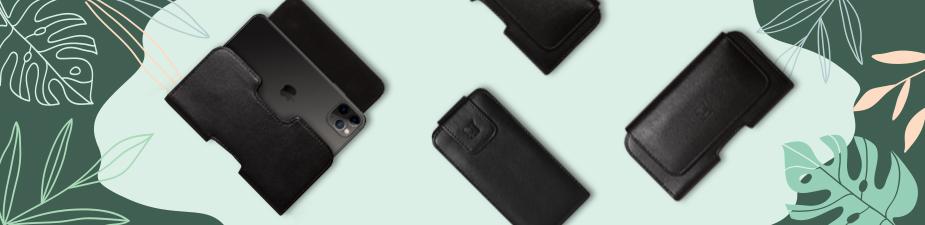 Horizontal Holster Pouch With Belt Clip For iPhone and Android Phone