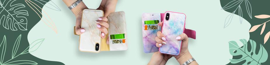 Marble Wallet Folio Cases for iPhone