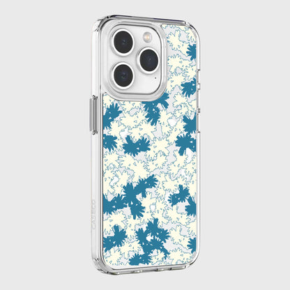 iPhone 15 Pro Clear Case - Blue Dandelion Design