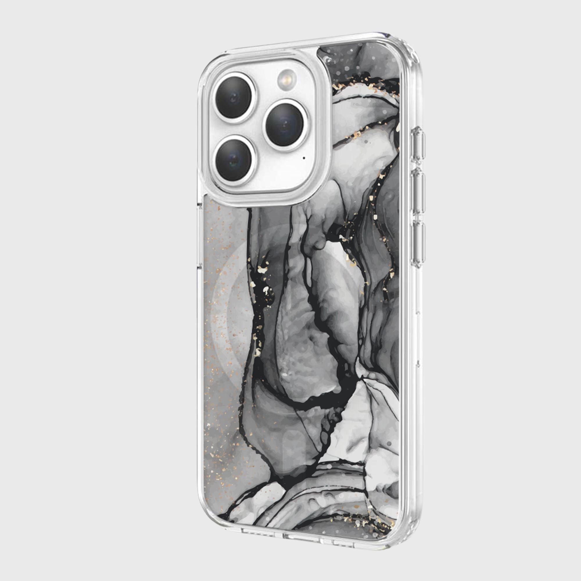 iPhone 15 Pro Case With MagSafe - Black Marble