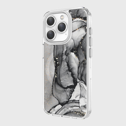 iPhone 15 Pro Case With MagSafe - Black Marble