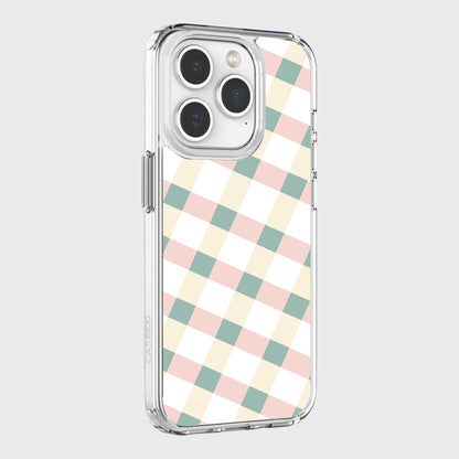 iPhone 15 Pro Clear Case - Light Lattice Design