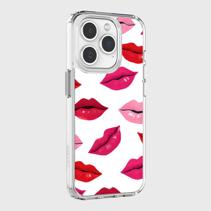 MagSafe iPhone 15 Pro Max Lips Design Clear Case