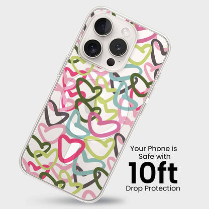 iPhone 15 Pro Clear Case - Graffiti Design
