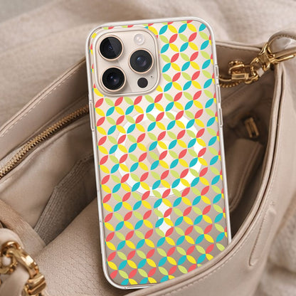 iPhone 16 Pro Max Clear Case - Yellow Celestial Petal Design