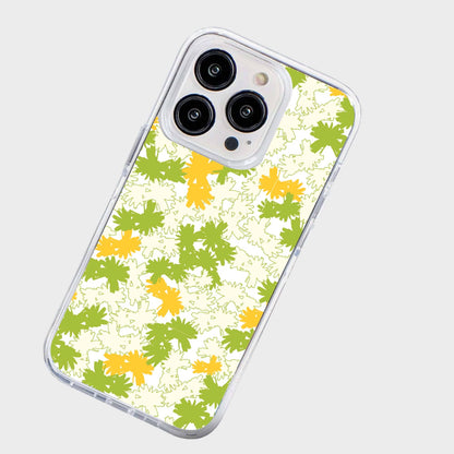 iPhone 15 Pro Max Clear Case - Yellow Dandelion Design