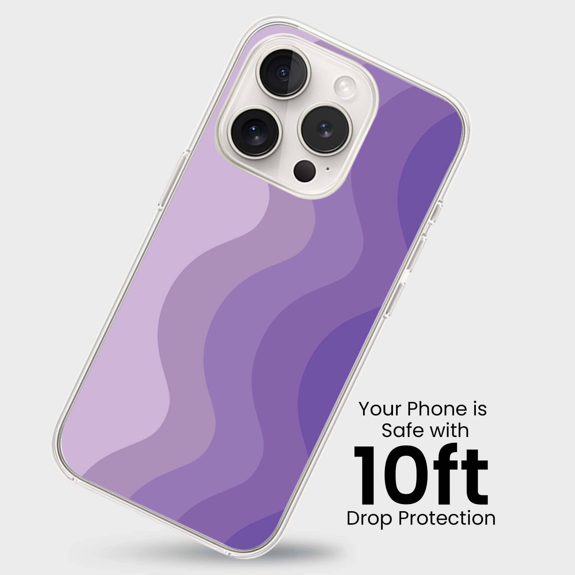 iPhone 15 Pro Case With MagSafe - Purple Wave