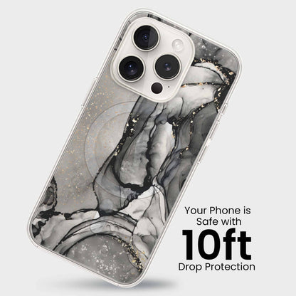 iPhone 15 Pro Case With MagSafe - Black Marble