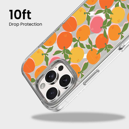 iPhone 15 Pro Clear Case - Orange You Clever Design