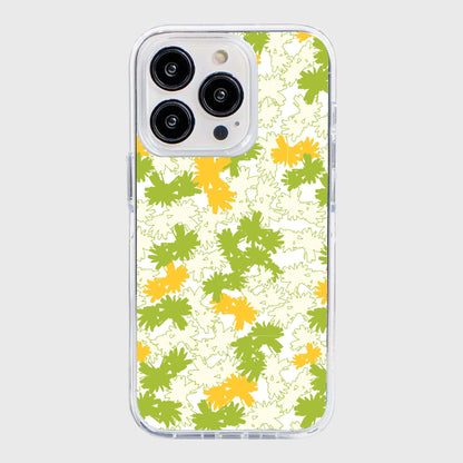 iPhone 15 Pro Clear Case - Yellow Dandelion Design