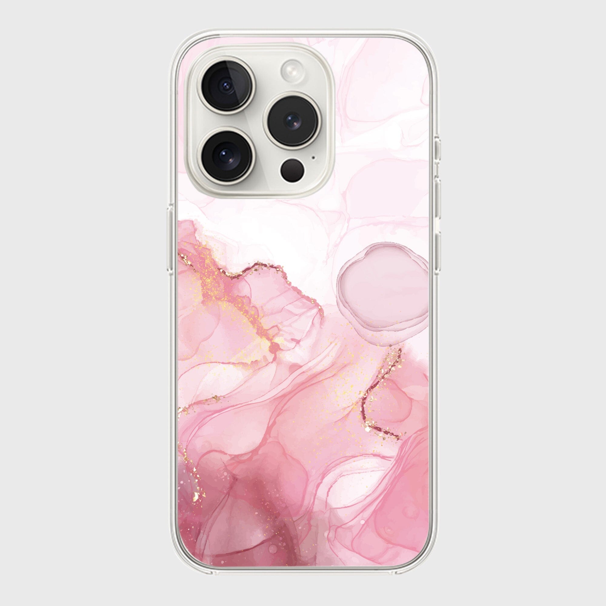 iPhone 15 Pro Max Case With MagSafe - Pink Marble
