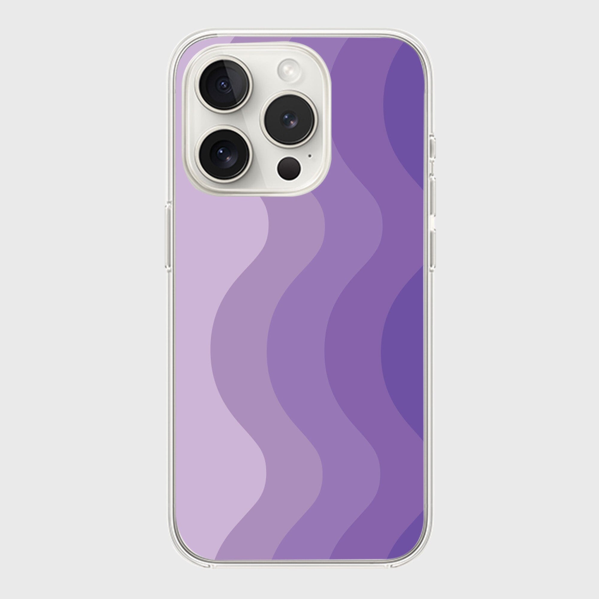 iPhone 15 Pro Case With MagSafe - Purple Wave