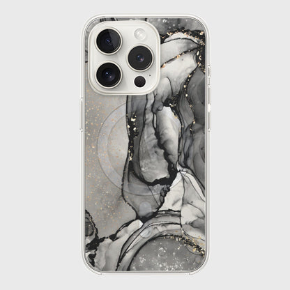 iPhone 15 Pro Case With MagSafe - Black Marble