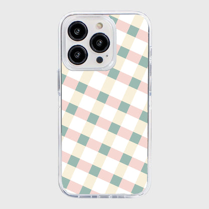 iPhone 15 Pro Clear Case - Light Lattice Design
