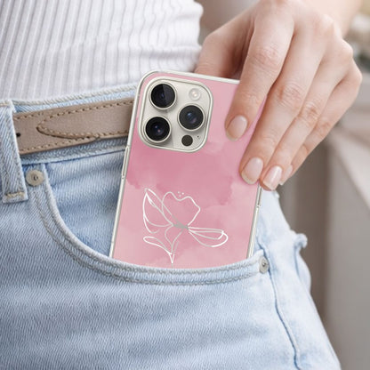 iPhone 16 Pro Max Case With MagSafe - Pink Flower
