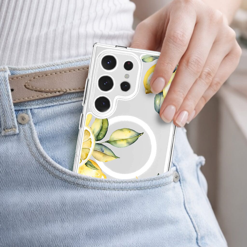 Samsung Galaxy S25 Ultra Lemons Clear Case