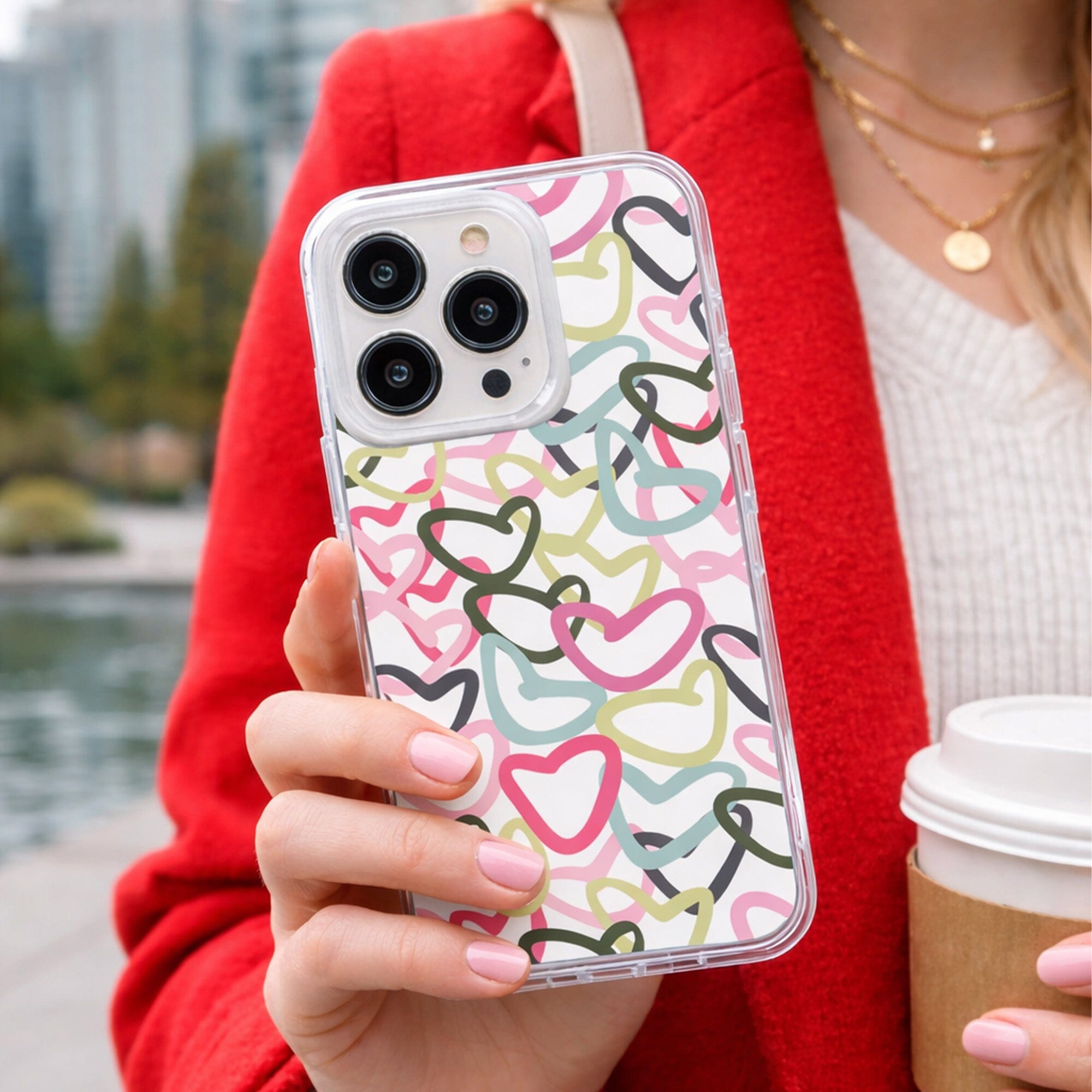 iPhone 15 Pro Clear Case - Graffiti Design