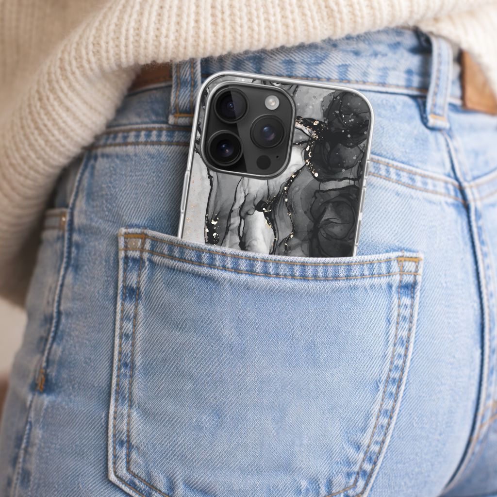 iPhone 16 Pro Max Case With MagSafe - Black Marble