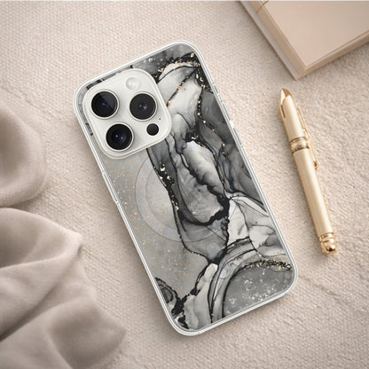 iPhone 15 Pro Case With MagSafe - Black Marble