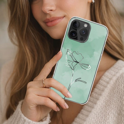 iPhone 16 Pro Case With MagSafe - Green Flower