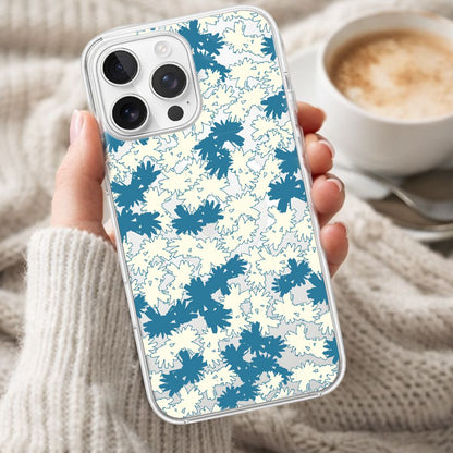 iPhone 16 Pro Clear Case - Blue Dandelion Design