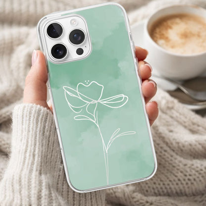 iPhone 16 Pro Case With MagSafe - Green Flower