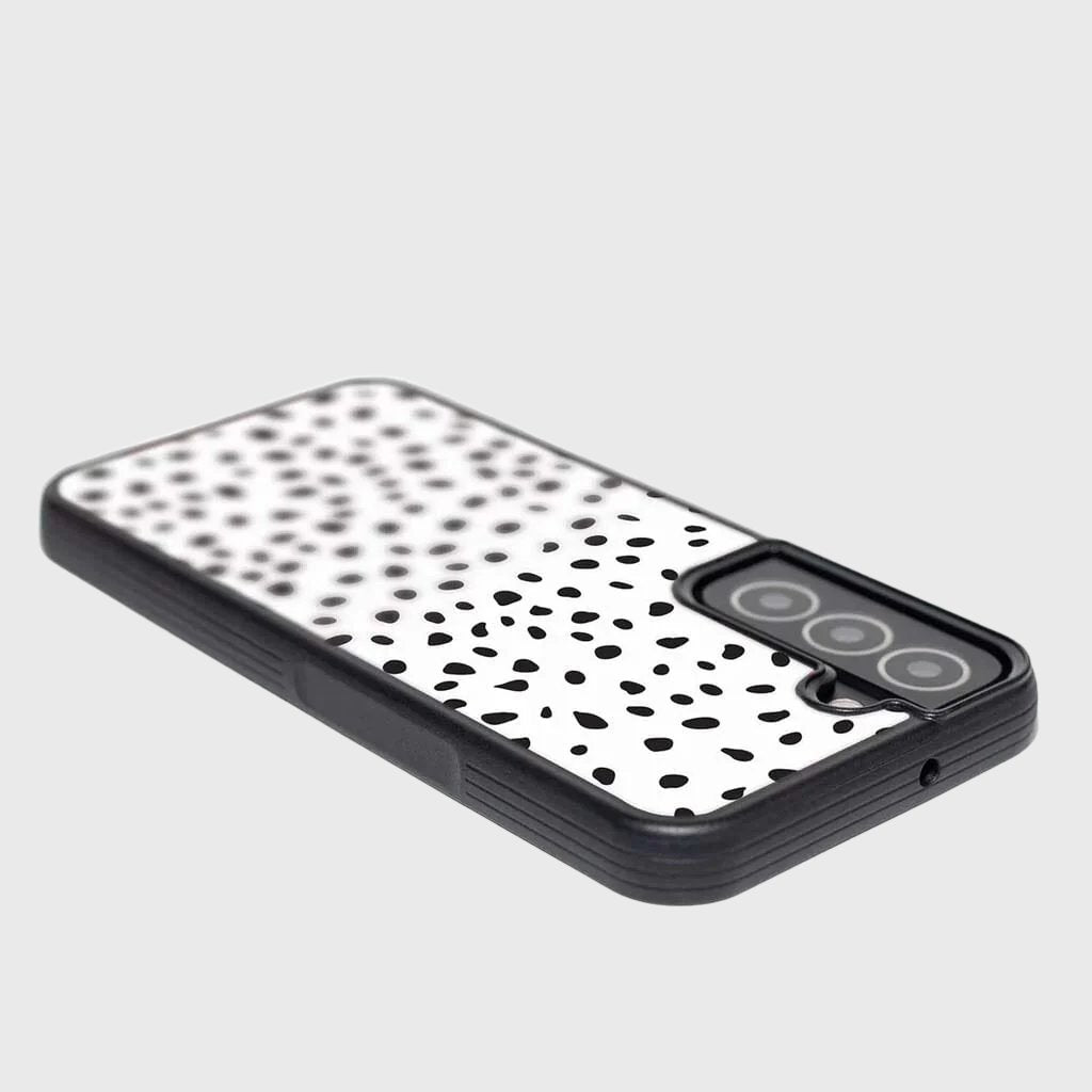 White Polka Dots Samsung Galaxy S22 Plus Case