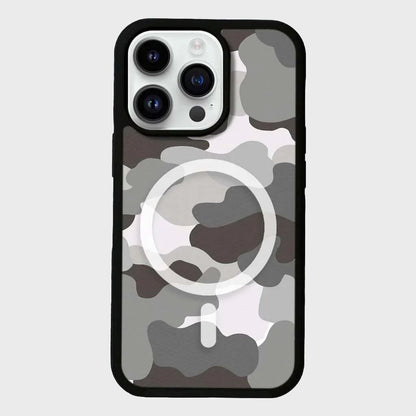 MagSafe iPhone 14 Pro Max Grey Camo Case